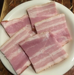 豚バラベーコン厚切り 約120g