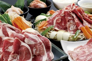 生ラム・ジンギスカン・豚カルビ・豚ホルモン・鳥セセリ食べ放題