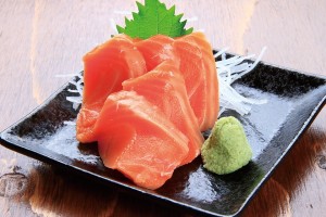 サーモン刺身
