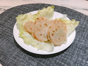 レンコンの磯辺揚げ